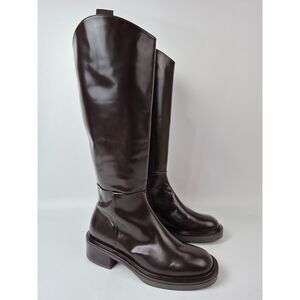 LK Bennett Chocolate Heeled Boots